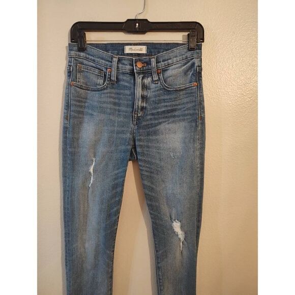 Madewell | 9" High-Rise Skinny Jeans: Destructed-Hem Edition | 26 - Picture 5 of 7